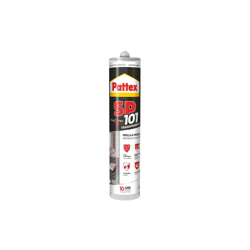 PATTEX SILICONE SP101 TRASPARENTE 280 ML CARTUC.
