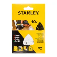 PIRANHA STANLEY STA32348  (X32348) 10 FOGLI ABRASIVI MISTI XMT300