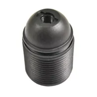 PORTALAMPADA NERO E27 FILETTATO (20