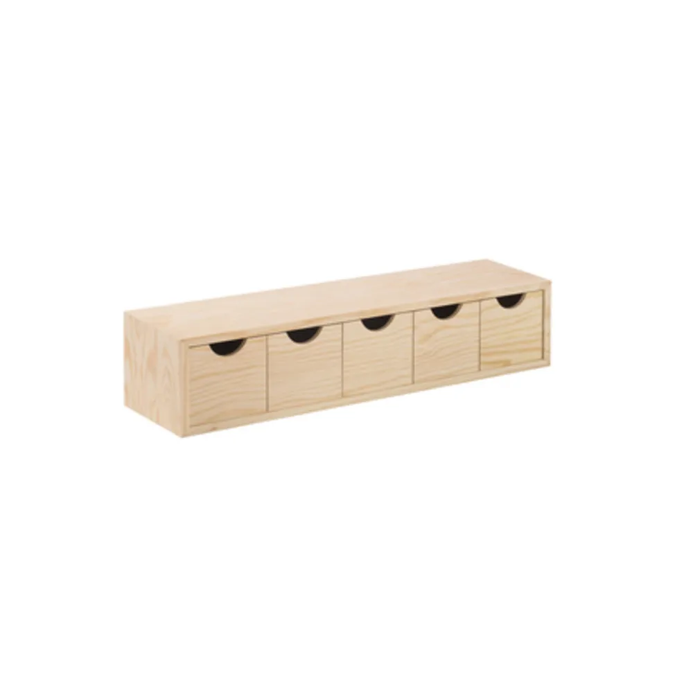 CASSETTIERA MINI 5 CASSETTI 56X13XH12 CM (4
