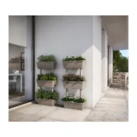 FIORIERA MULTIPLA 50X17XH100 CM TORTORA (5