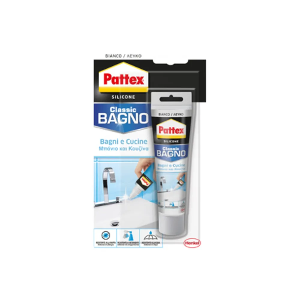 PATTEX SILICONE CLASSIC BAGNI E CUCINE 50 ML (12