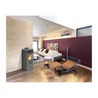 STUFA PELLET VENTIL  8.7KW KING ROUND12 ANTRACITE