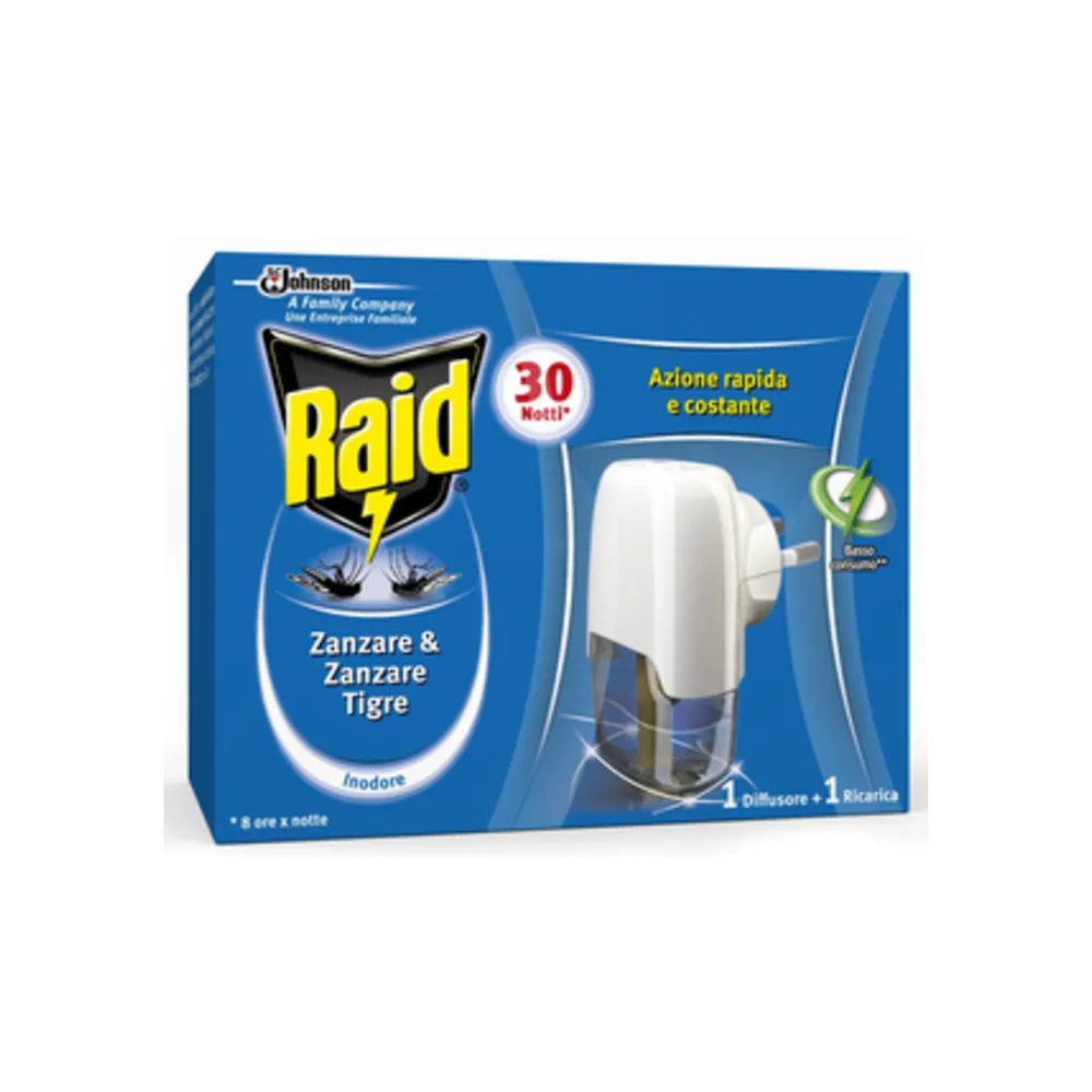 ANTIZANZARE RAID ELETTROEM E LIQUIDO 30 NOTTI (12