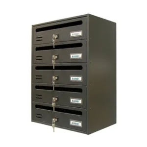CASSETTA POSTALE ALUBOX CUBO/R 5 38