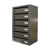 CASSETTA POSTALE ALUBOX CUBO/R 6 38