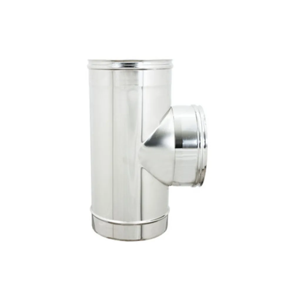 RACCORDO A T INOX ATTACCO FFM P/PELLET D 10 CM (2 RACCORDO A T INOX ATTACCO FFM P/PELLET D 10 CM (2