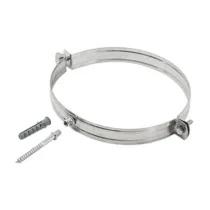 COLLARE INOX C/TASSELLO P/TUBO STUFA 10CM (10