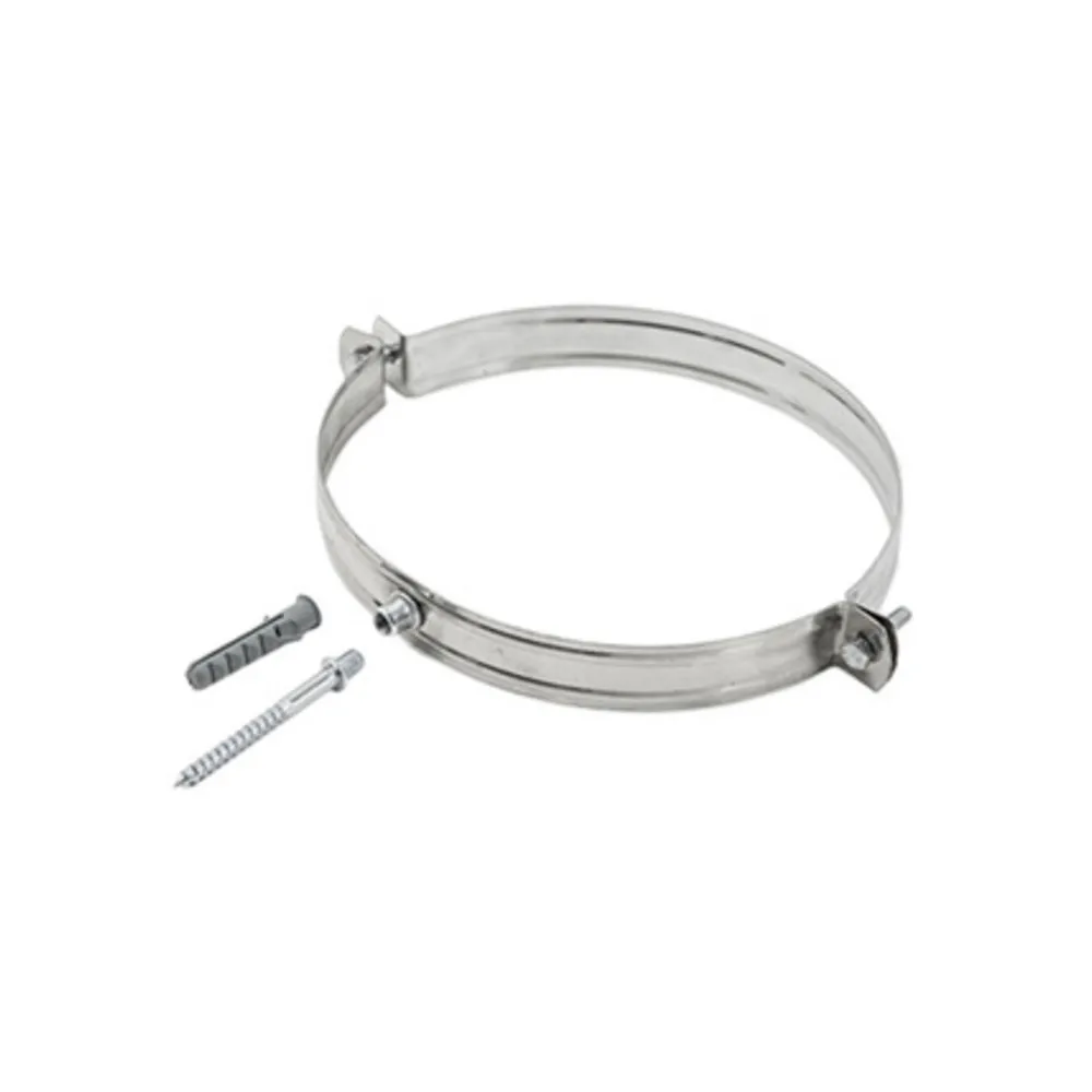 COLLARE INOX C/TASSELLO P/TUBO STUFA 10CM (10 COLLARE INOX C/TASSELLO P/TUBO STUFA 10CM (10