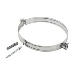COLLARE INOX C/TASSELLO P/TUBO STUFA 10CM (10