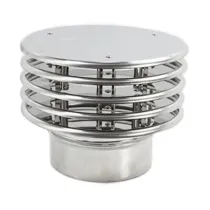 TERMINALE INOX A LAMELLA D  8 CM (2