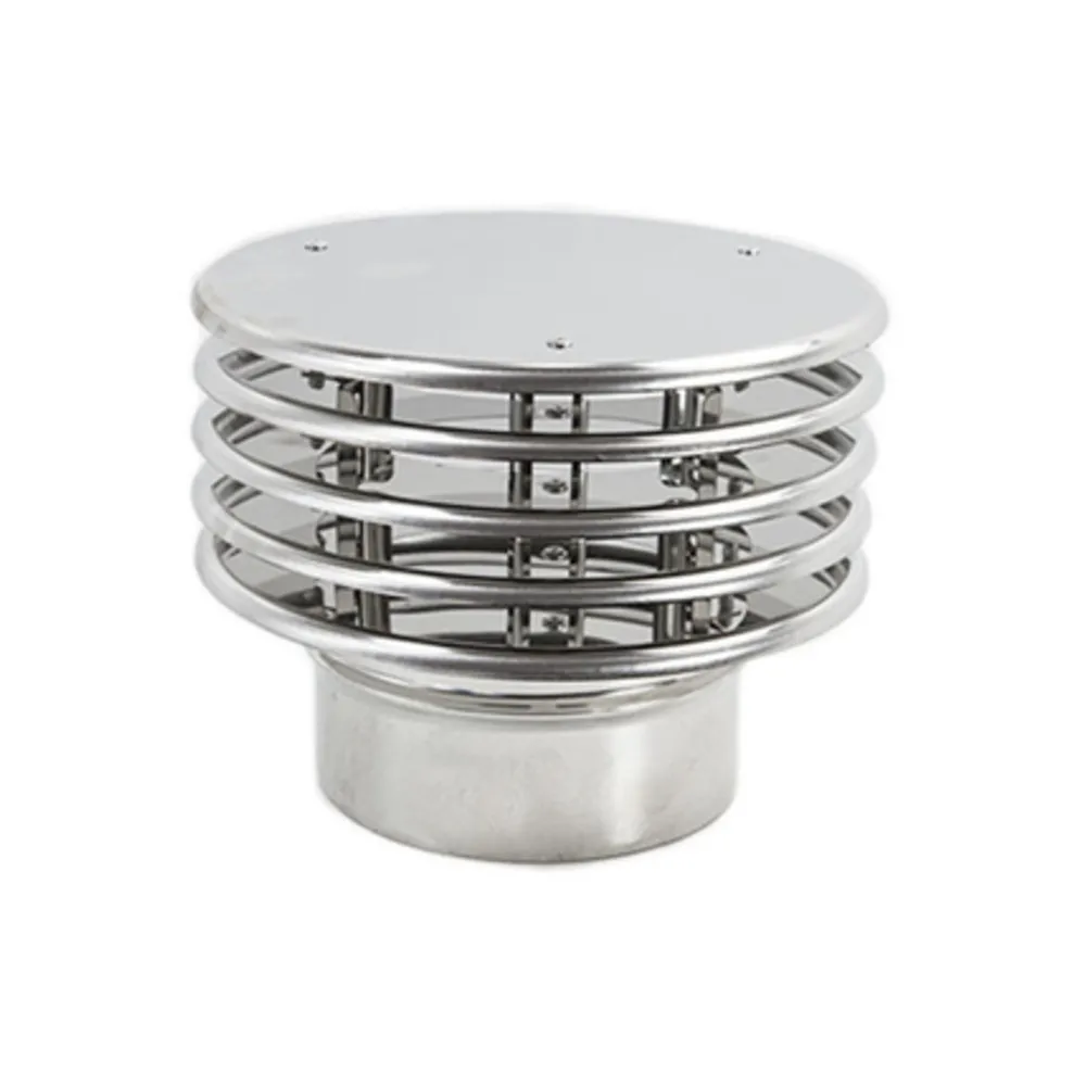 TERMINALE INOX A LAMELLA D 12 CM (2 TERMINALE INOX A LAMELLA D 12 CM (2