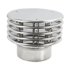 TERMINALE INOX A LAMELLA D 12 CM (2