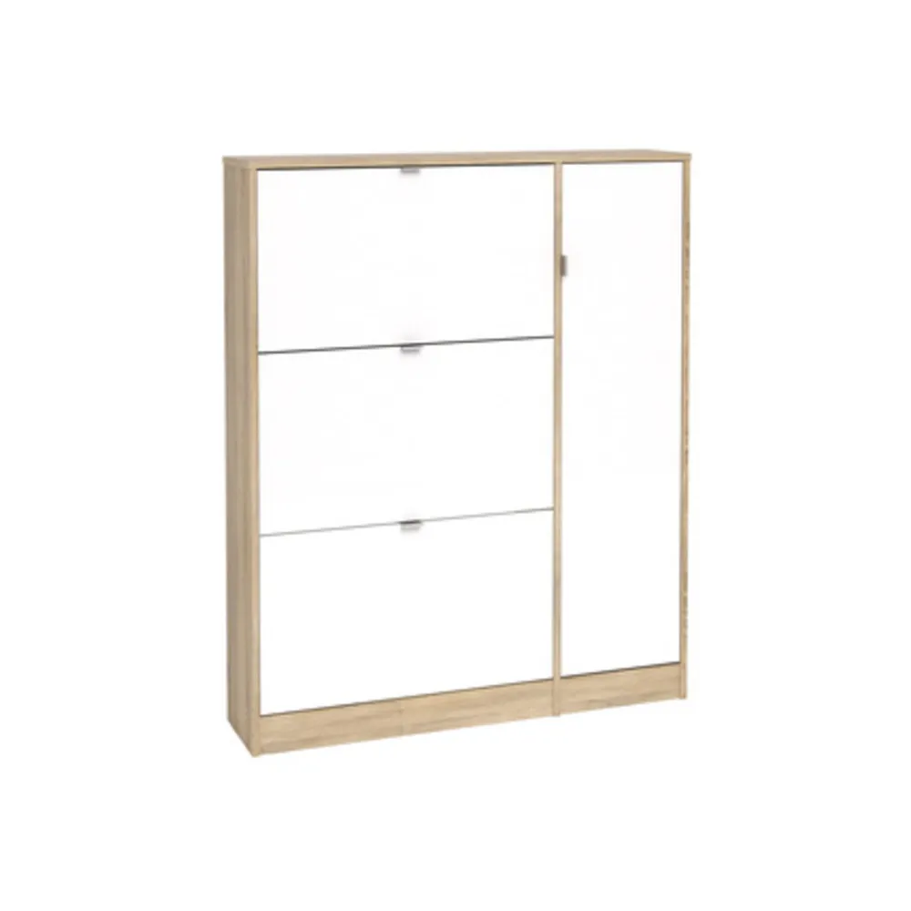 KIT SCARPIERA 3 RIBALTE +1 ANTA 102X24X125 ROVERE BIANCO KIT SCARPIERA 3 RIBALTE +1 ANTA 102X24X125 ROVERE BIANCO