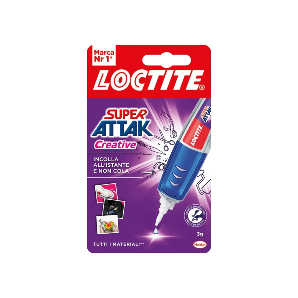 ADESIVO SUPER ATTAK CREATIVE 3 G (12 ADESIVO SUPER ATTAK CREATIVE 3 G (12
