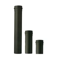 TUBO P/STUFA A PELLET H  25 CM D 10 CM NERO OPACO