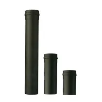 TUBO P/STUFA A PELLET H  50 CM D 10 CM NERO OPACO