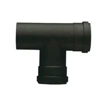 RACCORDO A T P/STUFA A PELLET ATTACCO FFM D 10 CM NERO OPACO
