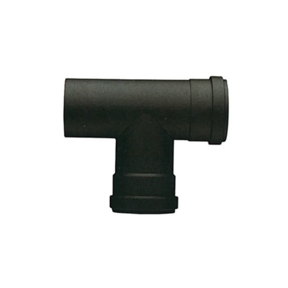 RACCORDO A T P/STUFA A PELLET ATTACCO FFM D 10 CM NERO OPACO