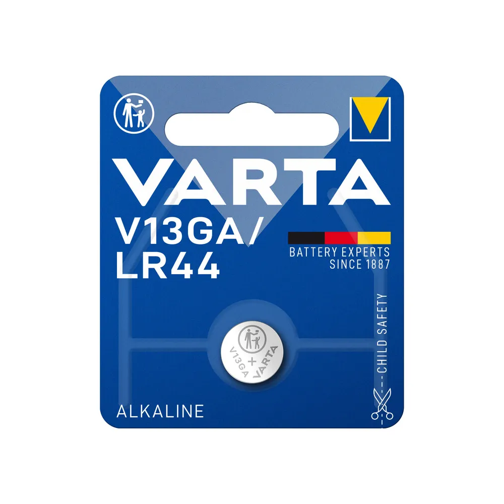 VARTA BATTERIA A BOTTONE V13GA ALCALINA BL 1 LR44 (10 VARTA BATTERIA A BOTTONE V13GA ALCALINA BL 1 LR44 (10