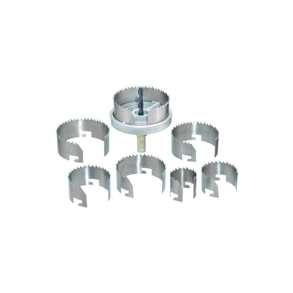 7 pcs. 20 mm height cup saw set.