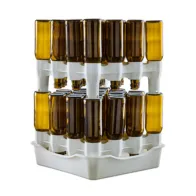 SCOLABOTTIGLIE A 2 MODULI E BACINELLA P/32 BOTTIGLIE