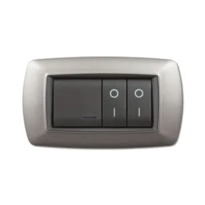 PLACCA LIFE LIVING PLAST ACCIAIO SATINATO 4P