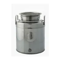 CONTENITORE ACCIAIO INOX P/OLIO 20 L AGGRAFFATO