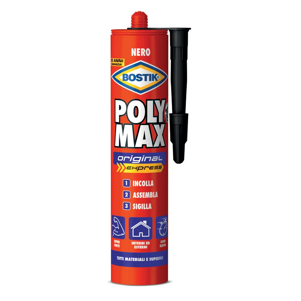BOSTIK POLYMAX ORIGINAL 425 G NERO CARTUCCIA