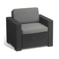 CALIFORNIA POLTRONA CON CUSCINI GRAFITE (2