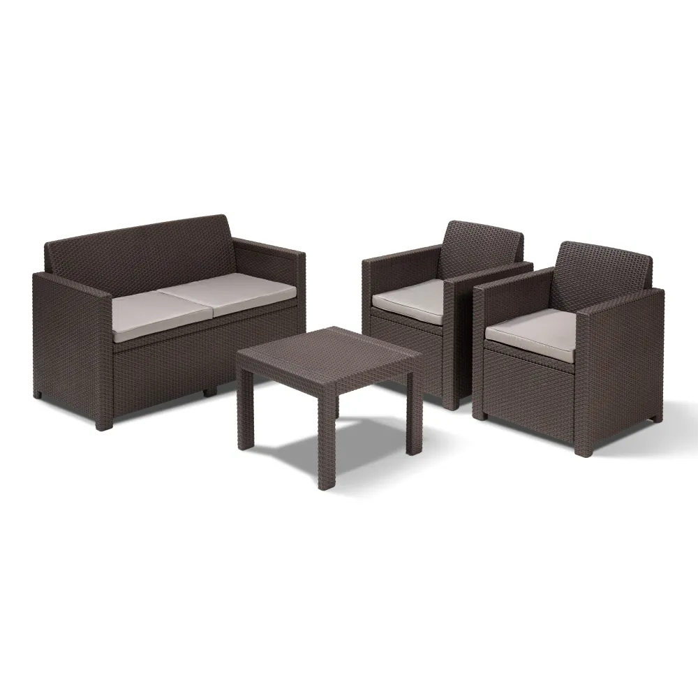 ALLIBERT/KETER SALOTTO ALABAMA BROWN ALLIBERT/KETER SALOTTO ALABAMA BROWN