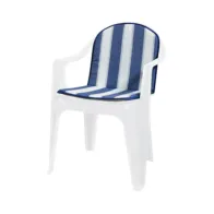 CUSCINO SCHIENALE BASSO DOUBLE RIGATO BLU (8