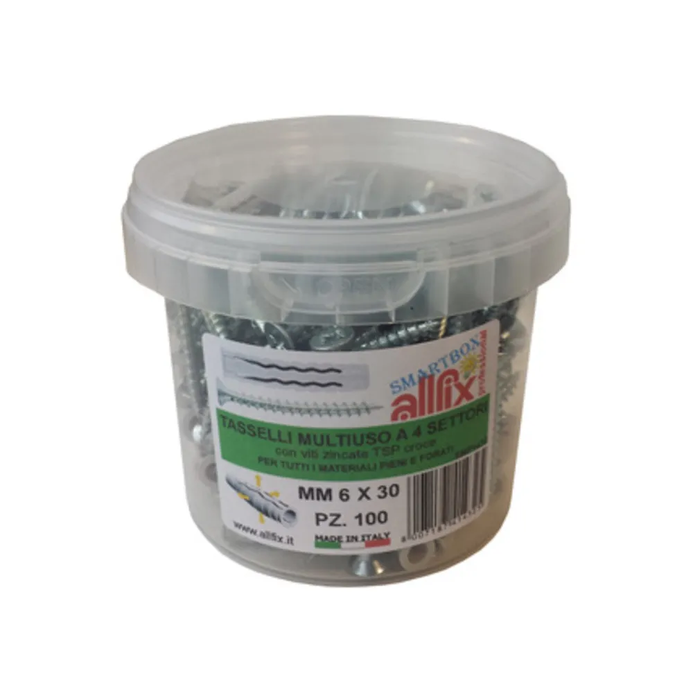 ALLFIX 50 TASSELLI C/VITE F4 8X40 MM ALLFIX 50 TASSELLI C/VITE F4 8X40 MM