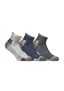 ASSORTED WORK ANKLE SOCKS 3 PAIRS