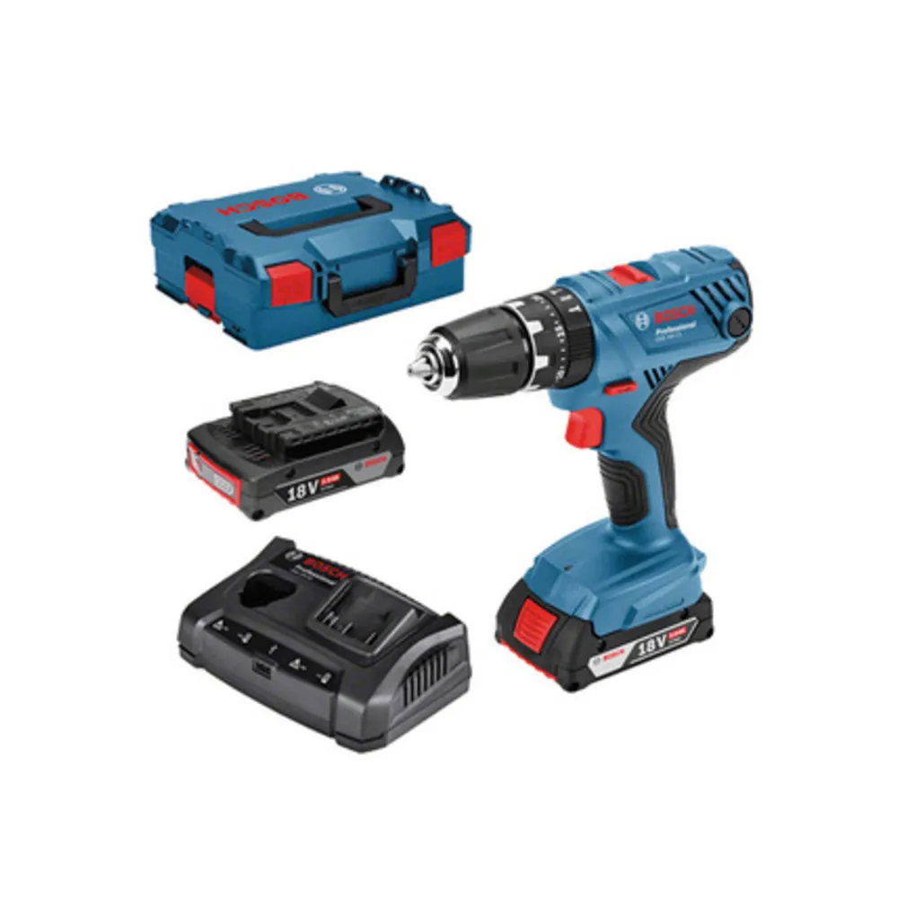 BOSCH-B 18VP TRAPANO GSB18V-21 2 BATTERIE 2AH BOSCH-B 18VP TRAPANO GSB18V-21 2 BATTERIE 2AH