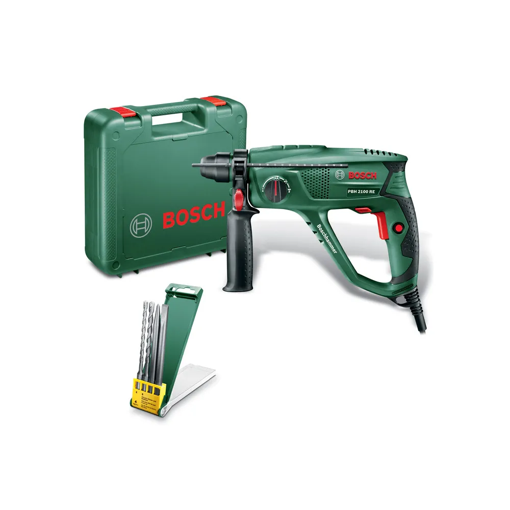BOSCH-V TASSELLATORE 550W PBH 2100 RE + SET PUNTE