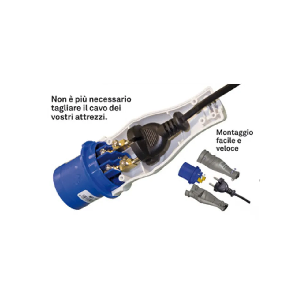 ROSI 1820 ADATTATORE INDUSTRIALE SPINA SCH IP44 ROSI 1820 ADATTATORE INDUSTRIALE SPINA SCH IP44