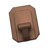 BL GANCIO ADESIVO GIGANTE PLAST MARRONE 2 PZ (5