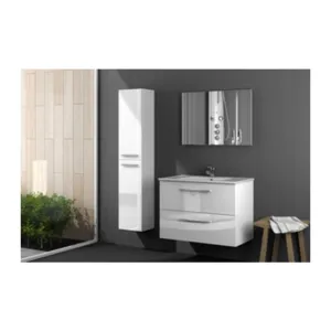 KIT MOBILE BAGNO ARUBA 2 CASSETTI 80 SOSP. BIANCO