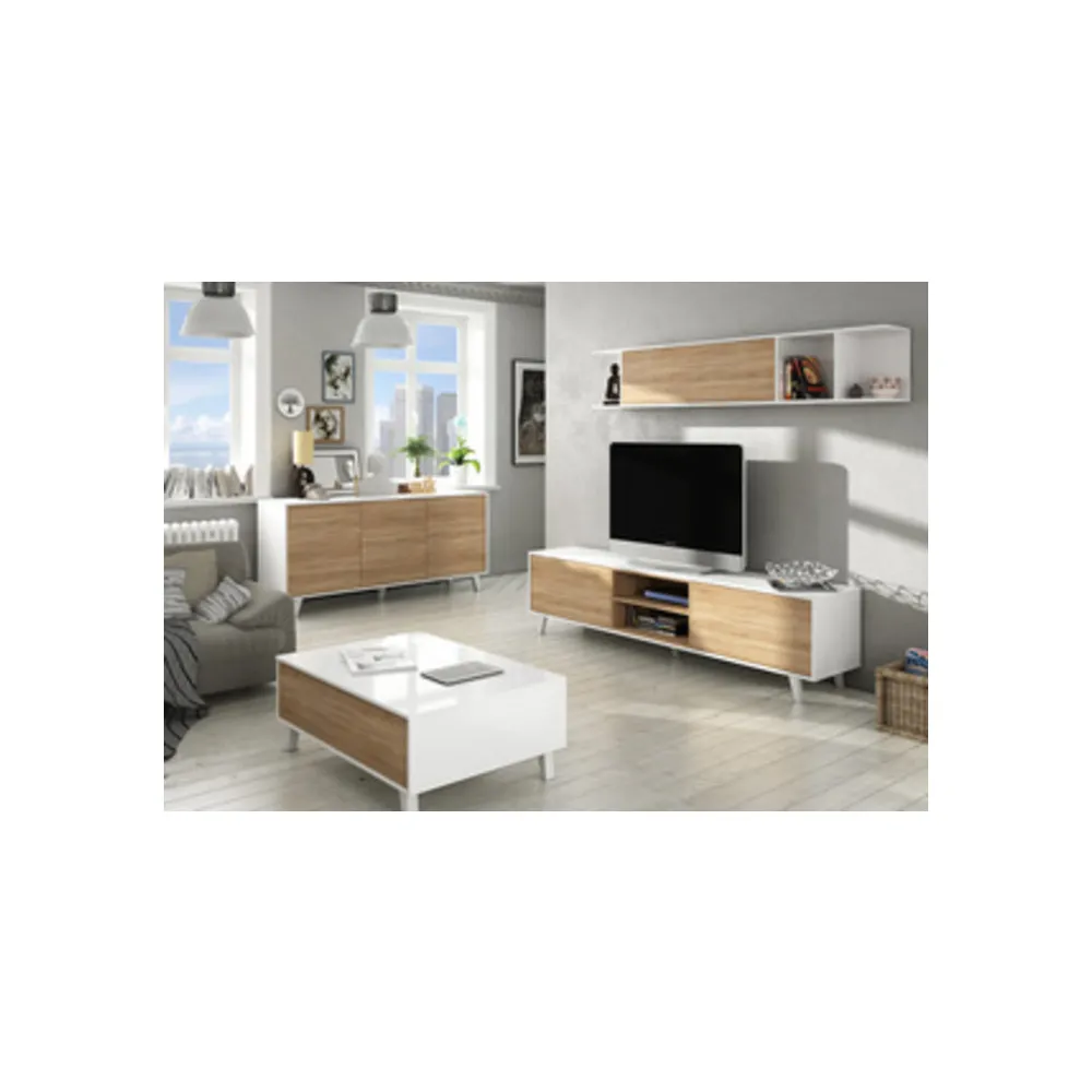 KIT CREDENZA 3 ANTE ZAIKEN 154X41XH75 CM BIANCO ROV KIT CREDENZA 3 ANTE ZAIKEN 154X41XH75 CM BIANCO ROV
