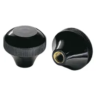 POMOLO 'F' CON BOCCOLA M 6 x Ø mm 35