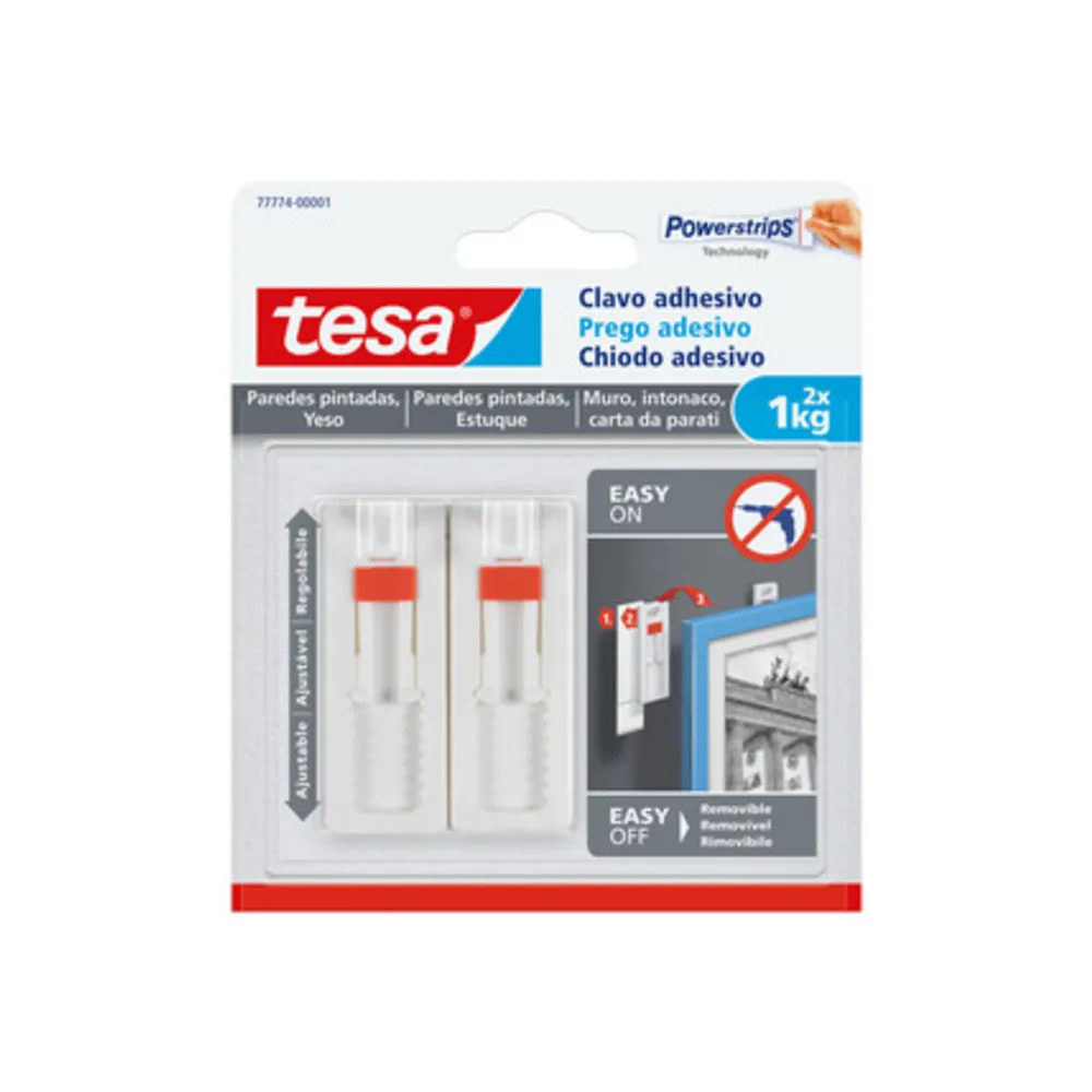 GANCIO ADESIVO TESA POWERSTRIPS QUADRO REG 2 PZ (8