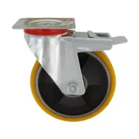 RUOTA POLIURETANO D 150X30 MM 24/ANT GIREV C/FRE