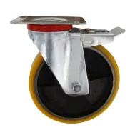 RUOTA POLIURETANO D 200X40 MM 24/ANT GIREV C/FRE