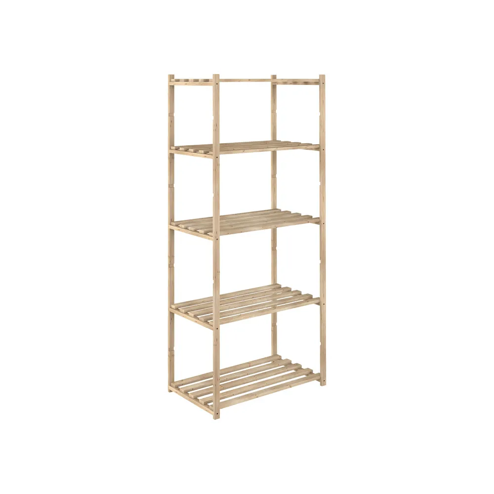 SCAFFALE IN PINO BASICO 5 RIPIANI 65X40XH171 CM SCAFFALE IN PINO BASICO 5 RIPIANI 65X40XH171 CM