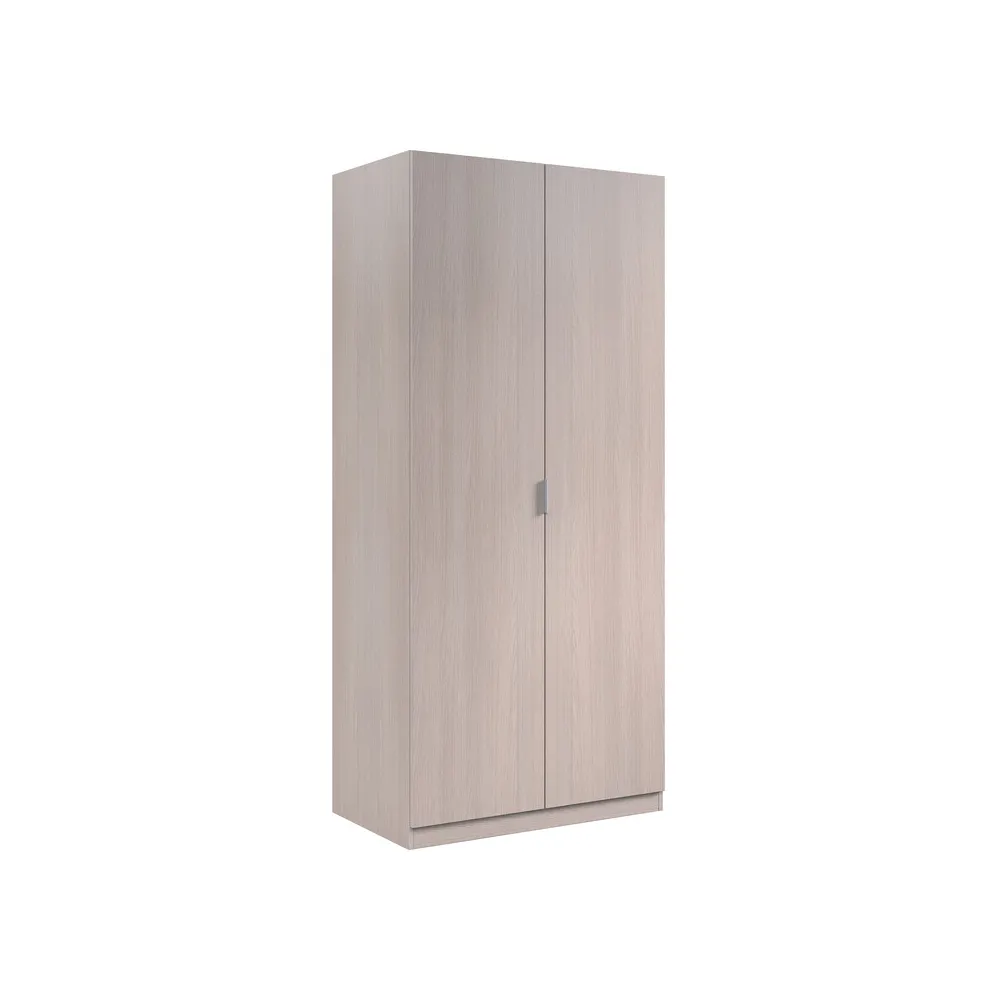KIT ARMADIO 2 ANTE 81X52XH180 CM ROVERE CHIARO