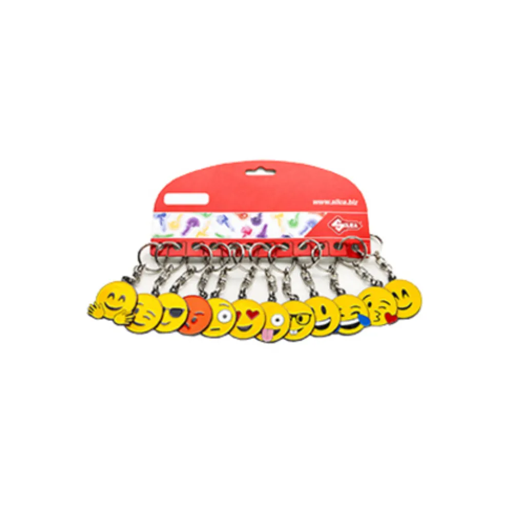 SILCA PORTACHIAVI EMOJI CARTELLA 12 PZ SILCA PORTACHIAVI EMOJI CARTELLA 12 PZ