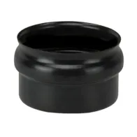 SCARICO CONDENSA CIECO P/STUFA PELLET D  8CM NERO OPACO