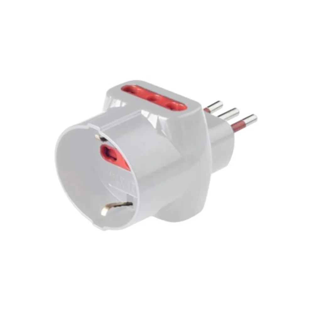ROSI 78045 ADATTATORE TRIPLO 10A 2PR BIP +1 SCHU C/LIMIT ROSI 78045 ADATTATORE TRIPLO 10A 2PR BIP +1 SCHU C/LIMIT
