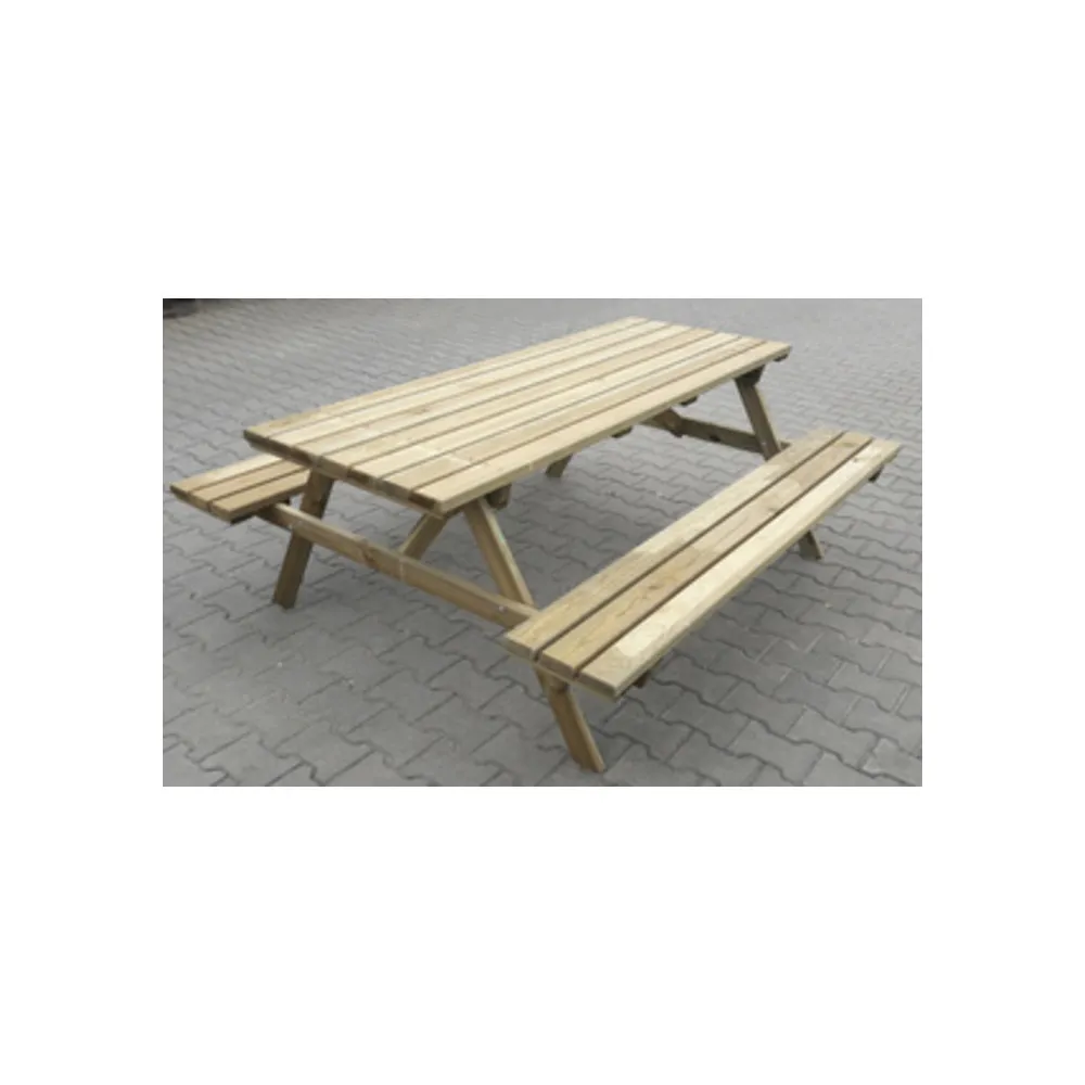 SET BIRRERIA PICNIC LEGNO IMPREGN 180X160XH71CM